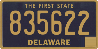 DE license plate 835622