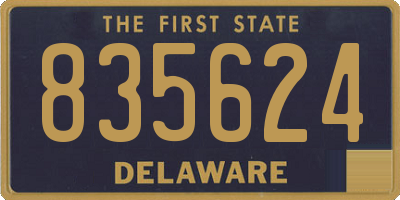 DE license plate 835624