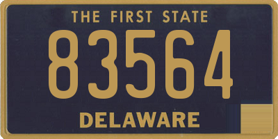 DE license plate 83564