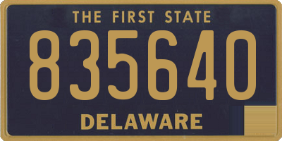 DE license plate 835640