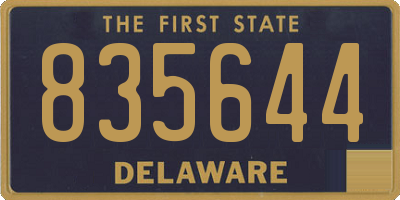 DE license plate 835644