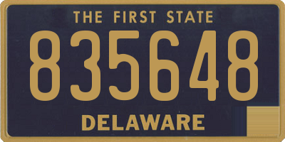 DE license plate 835648