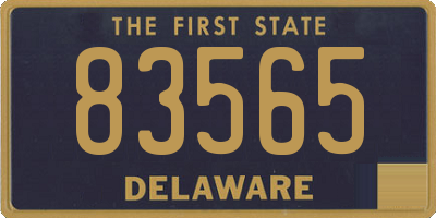 DE license plate 83565