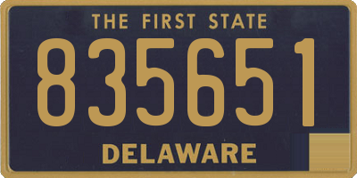 DE license plate 835651