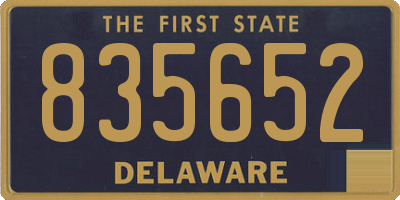 DE license plate 835652