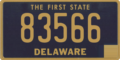 DE license plate 83566