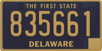 DE license plate 835661