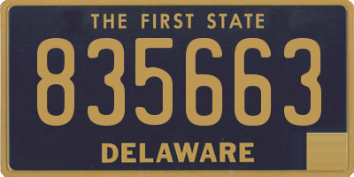 DE license plate 835663