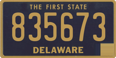 DE license plate 835673