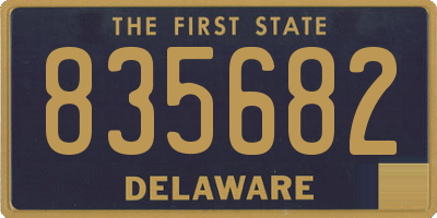 DE license plate 835682