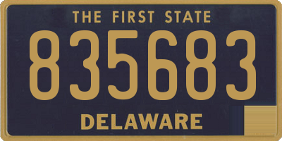 DE license plate 835683
