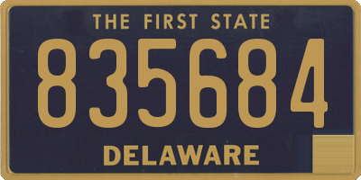 DE license plate 835684