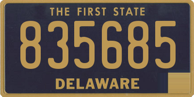 DE license plate 835685