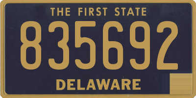 DE license plate 835692