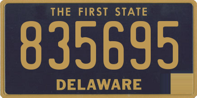DE license plate 835695