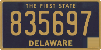 DE license plate 835697