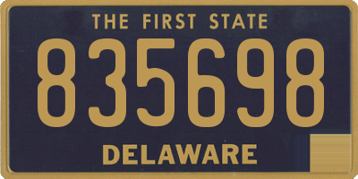 DE license plate 835698