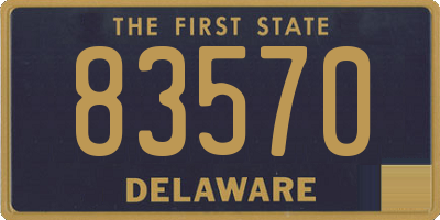 DE license plate 83570