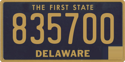 DE license plate 835700