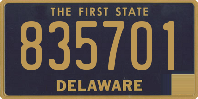 DE license plate 835701