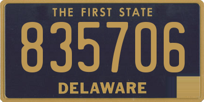 DE license plate 835706