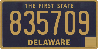 DE license plate 835709