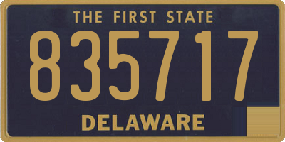DE license plate 835717
