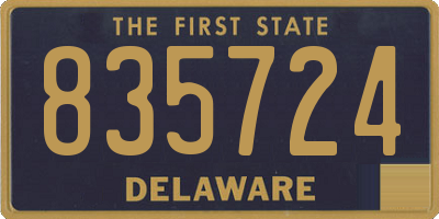 DE license plate 835724