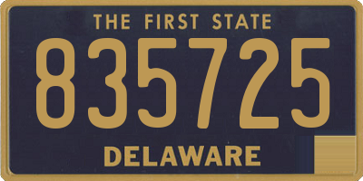 DE license plate 835725