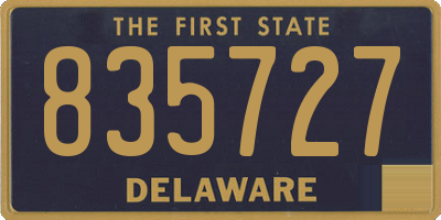 DE license plate 835727