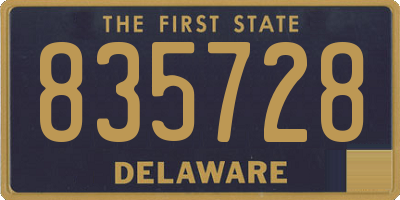 DE license plate 835728