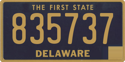 DE license plate 835737
