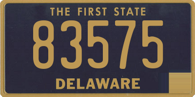 DE license plate 83575