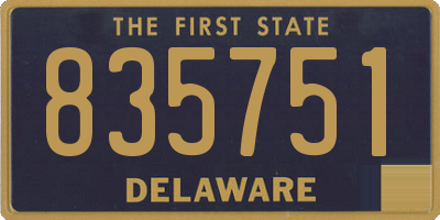 DE license plate 835751