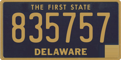 DE license plate 835757