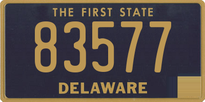 DE license plate 83577