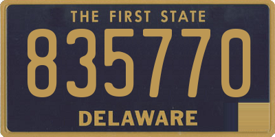 DE license plate 835770