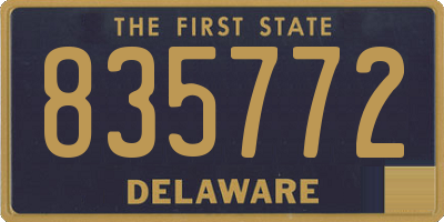 DE license plate 835772