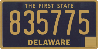 DE license plate 835775
