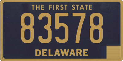DE license plate 83578