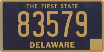 DE license plate 83579