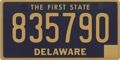 DE license plate 835790