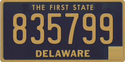 DE license plate 835799