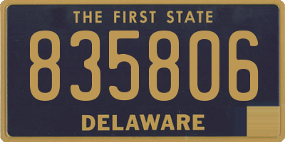 DE license plate 835806