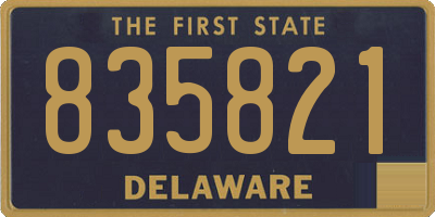 DE license plate 835821