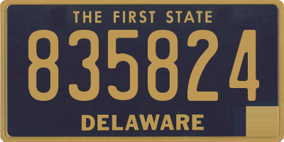 DE license plate 835824