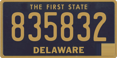 DE license plate 835832