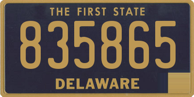 DE license plate 835865