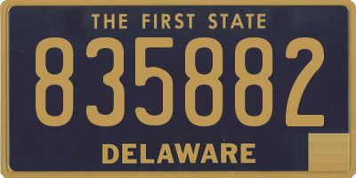 DE license plate 835882