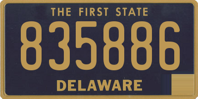 DE license plate 835886